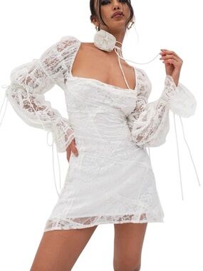 For Love and Lemons Lily dress white size XS